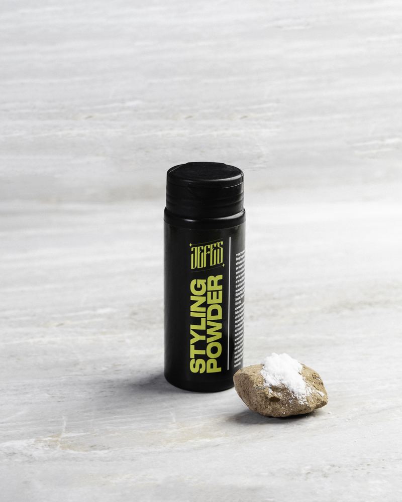 Jefes Styling Powder for matte volume and texture, from Jefe Barbers in Stockport